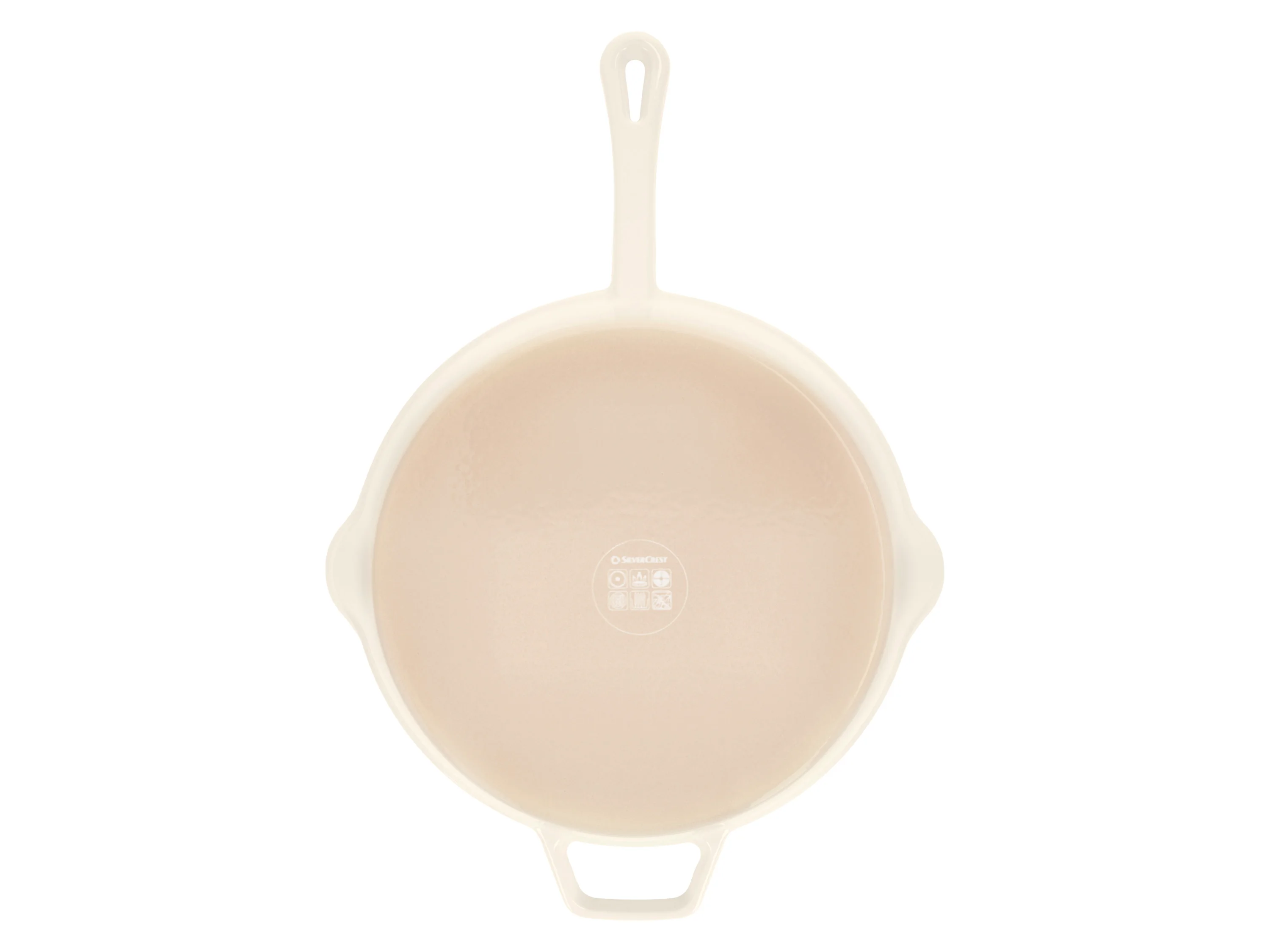SILVERCREST® Premium-Gusseisenpfanne, Ø 30 cm (Creme) – Bild 3 von 4