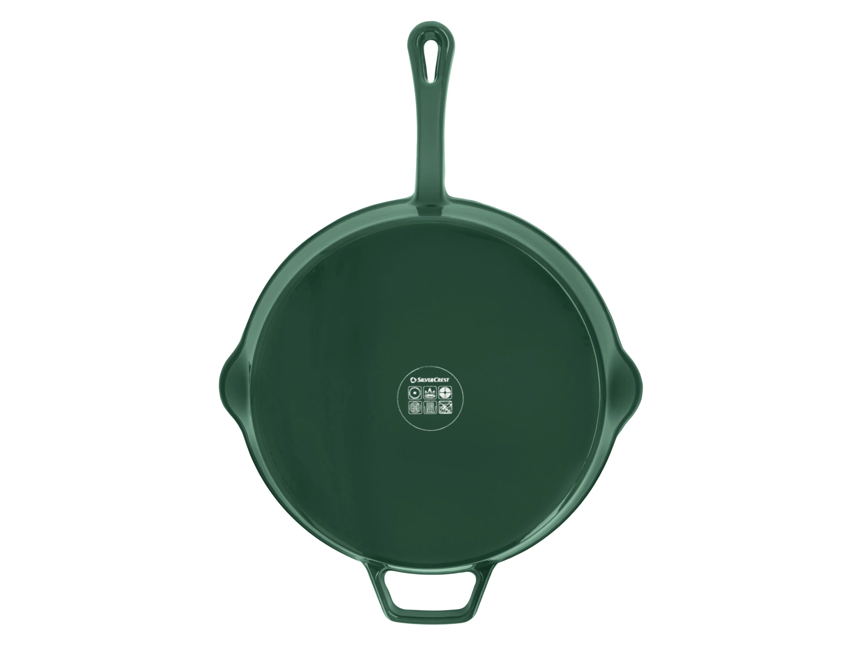 SILVERCREST® Premium-Gusseisenpfanne, Ø 30 cm (Grün) – Bild 3 von 4