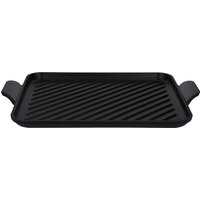 SILVERCREST® Premium-Gusseisenpizzaplatte Ø 31 cm Premium-Gusseisengrillplatte L 36,0 x B 26,0 cm (grillplatte/schwarz)