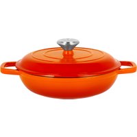 SILVERCREST® Premium-Gusseisenservierpfanne, Ø 25 cm (Orange)