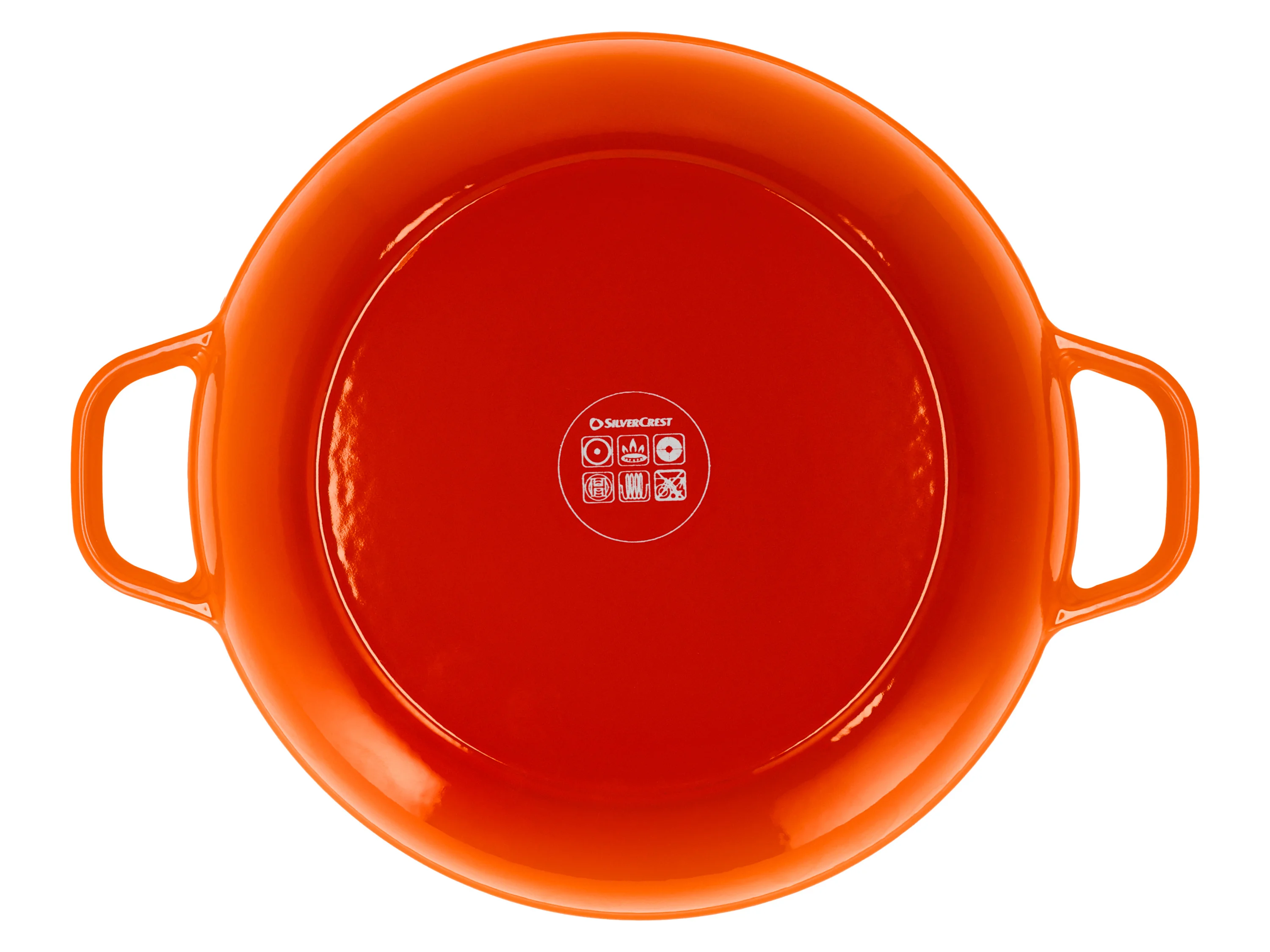 SILVERCREST® Premium-Gusseisenservierpfanne, Ø 30 cm (Orange) – Bild 2 von 4