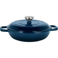 SILVERCREST® Premium-Gusseisenservierpfanne, Ø 25 cm (Blau)