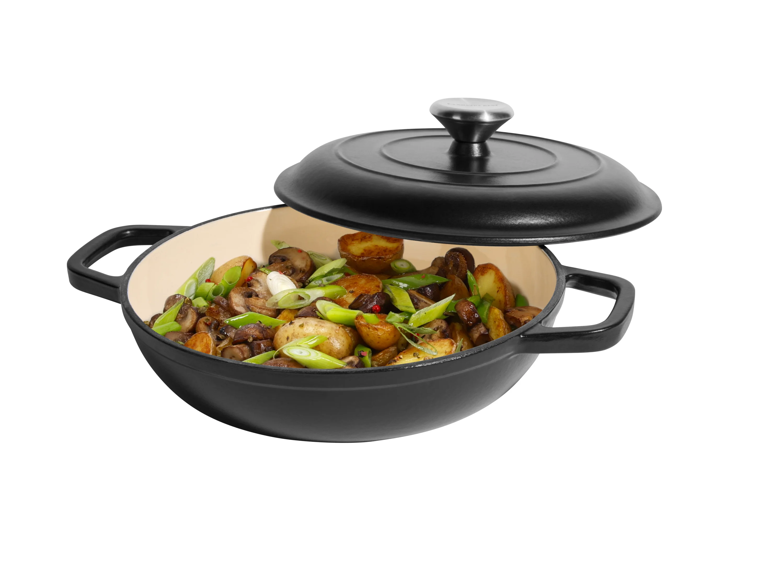 SILVERCREST® Premium-Gusseisenservierpfanne, Ø 25 cm (Schwarz) – Bild 4 von 4