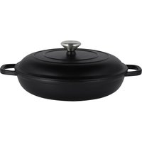 SILVERCREST® Premium-Gusseisenservierpfanne, Ø 30 cm (Schwarz)