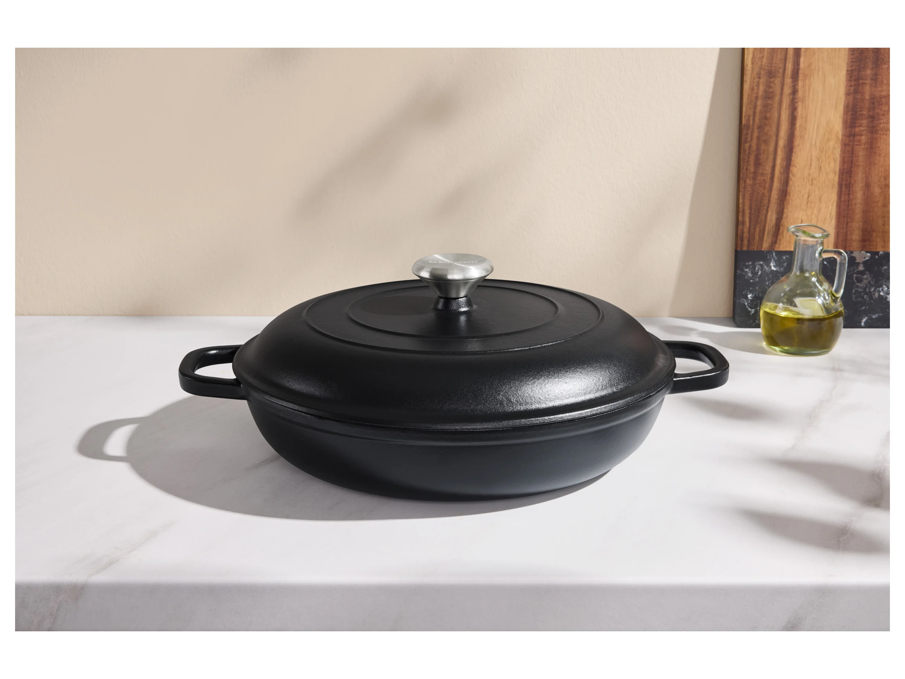 SILVERCREST® Premium-Gusseisenservierpfanne, Ø 30 cm (Schwarz) – Bild 3 von 4