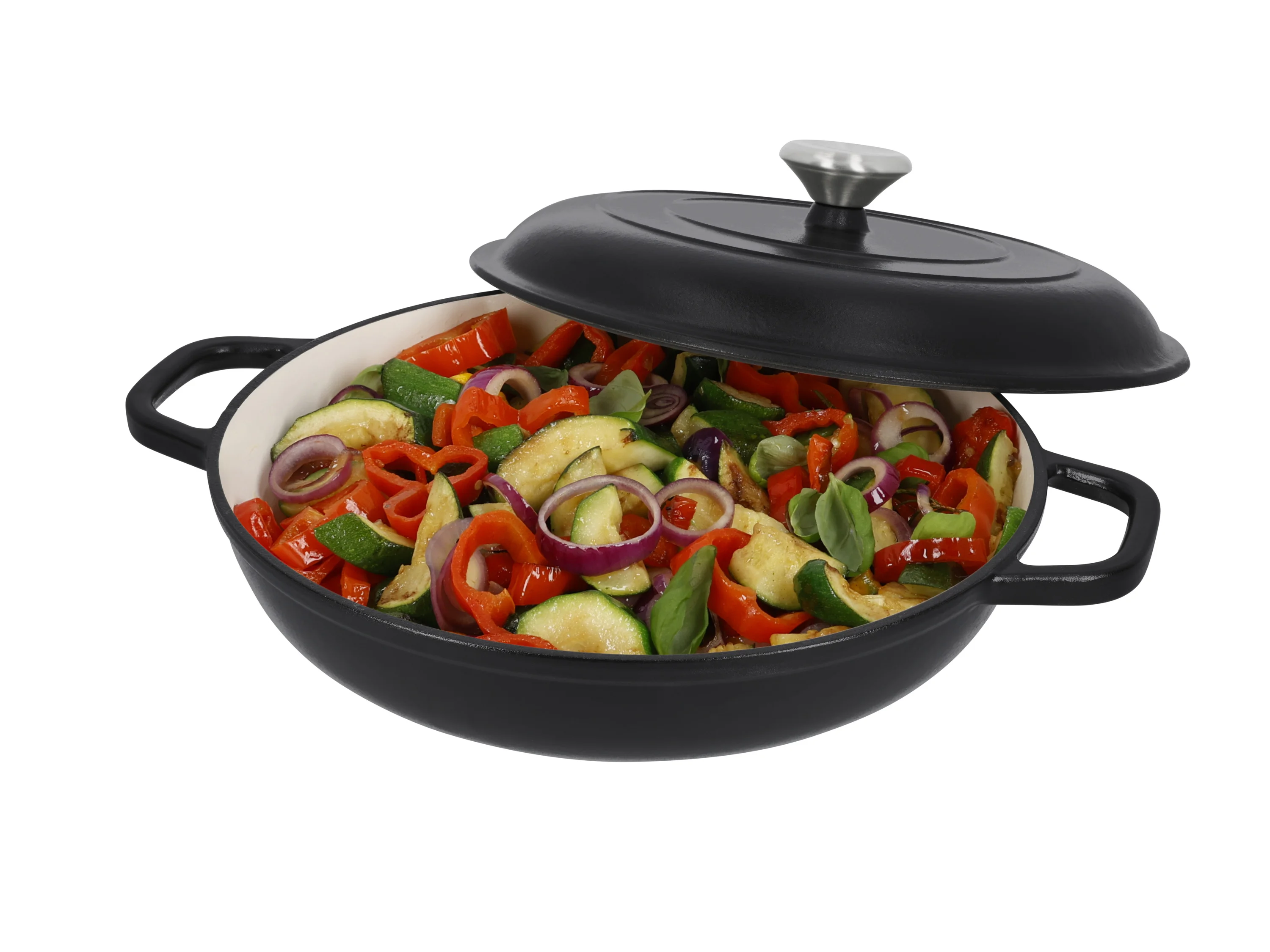 SILVERCREST® Premium-Gusseisenservierpfanne, Ø 30 cm (Schwarz) – Bild 4 von 4