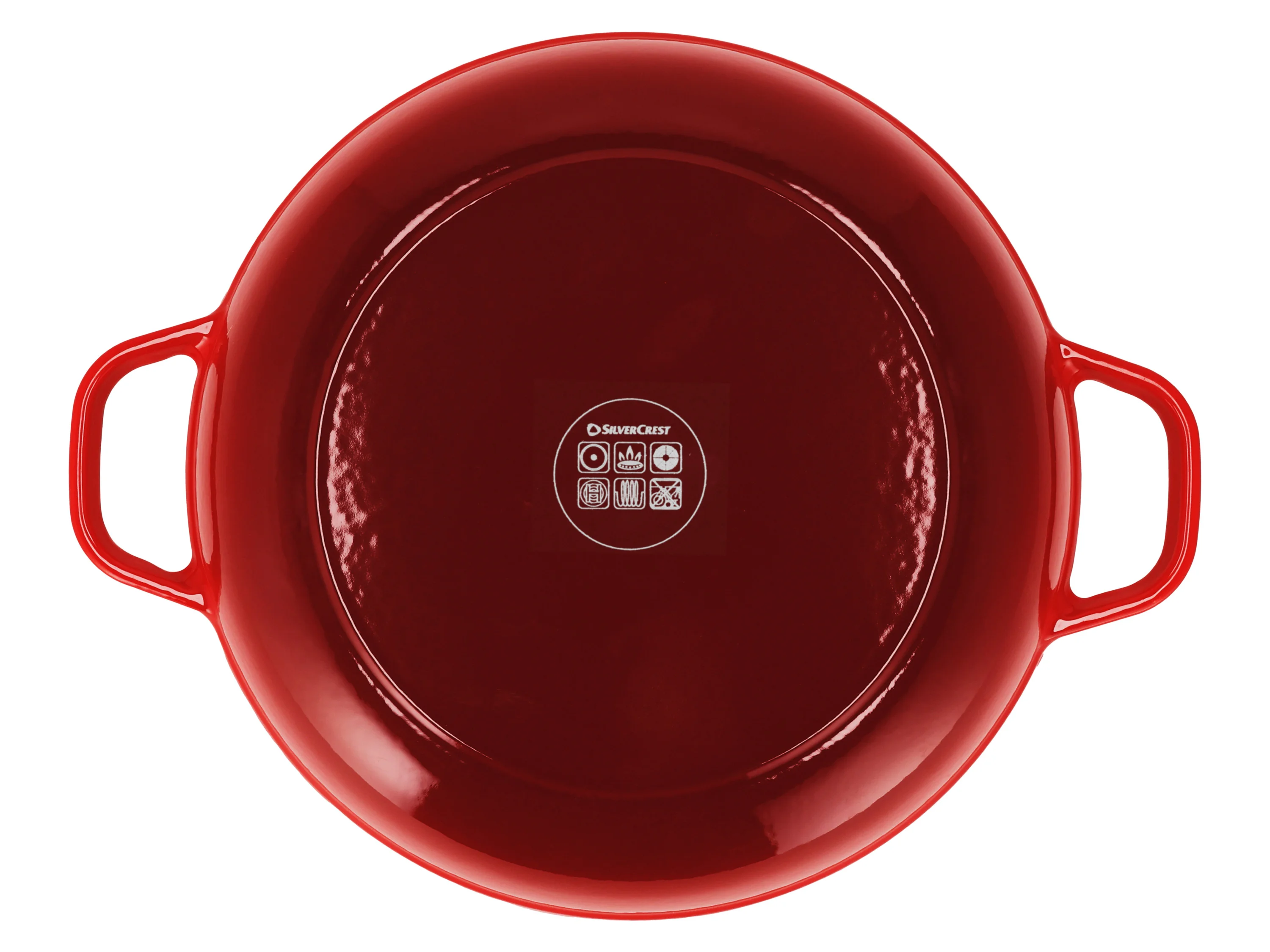 SILVERCREST® Premium-Gusseisenservierpfanne, Ø 30 cm (Rot) – Bild 2 von 4