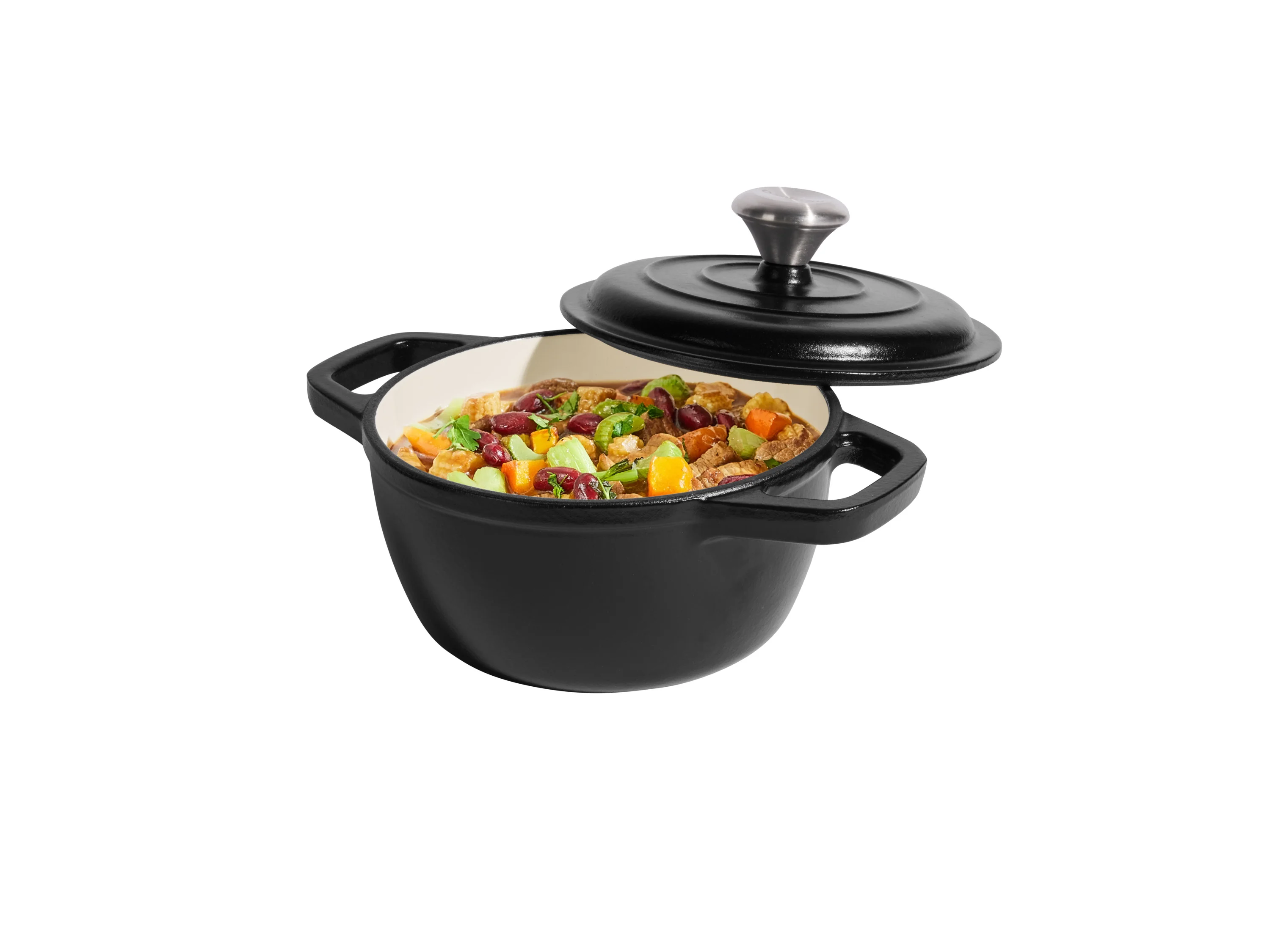 SILVERCREST® Premium-Gusseisentopf, Ø 16 cm (Schwarz) – Bild 3 von 4