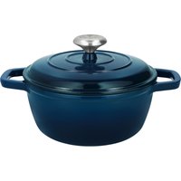 SILVERCREST® Premium-Gusseisentopf, Ø 21 cm (Blau)