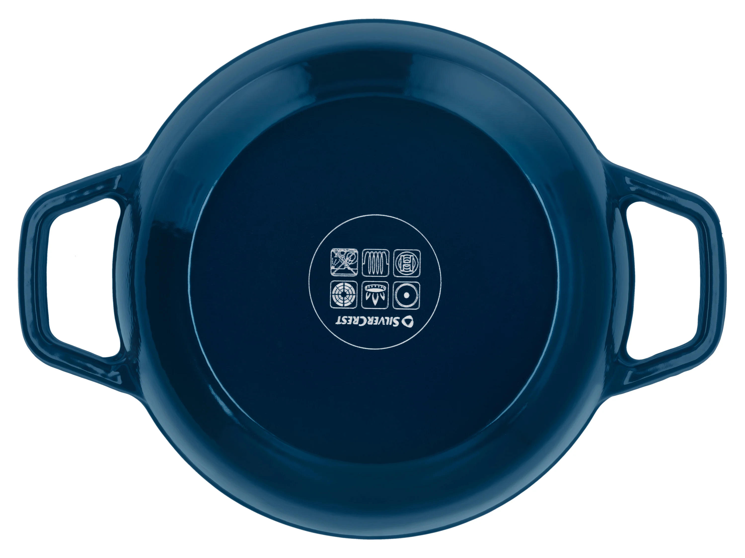 SILVERCREST® Premium-Gusseisentopf, Ø 21 cm (Blau) – Bild 3 von 4