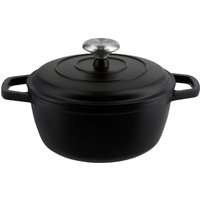 SILVERCREST® Premium-Gusseisentopf, Ø 21 cm (Schwarz)