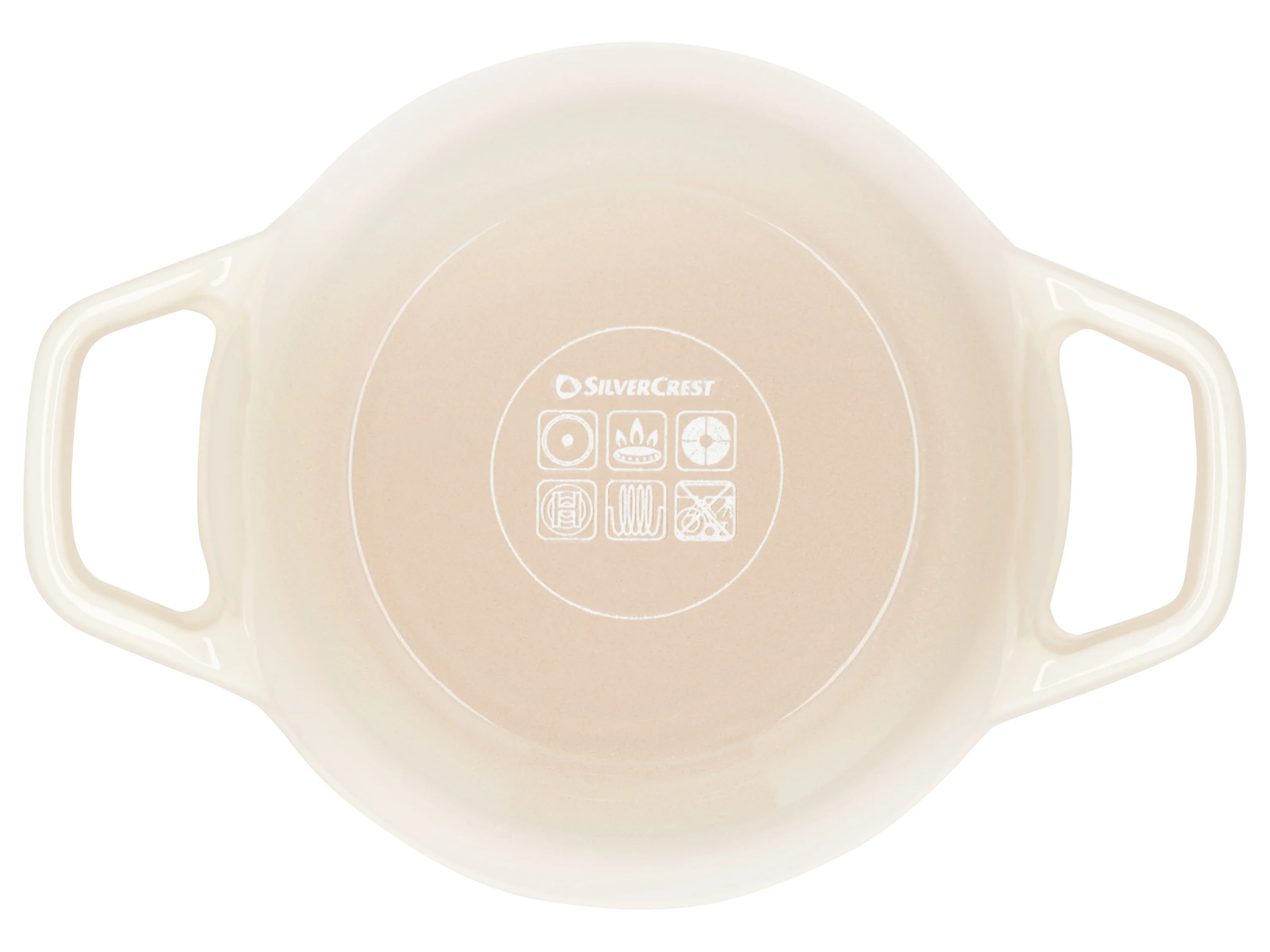 SILVERCREST® Premium-Gusseisentopf, Ø 16 cm (Beige) – Bild 4 von 4