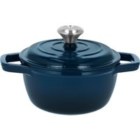 SILVERCREST® Premium-Gusseisentopf, Ø 16 cm (Dunkelblau)