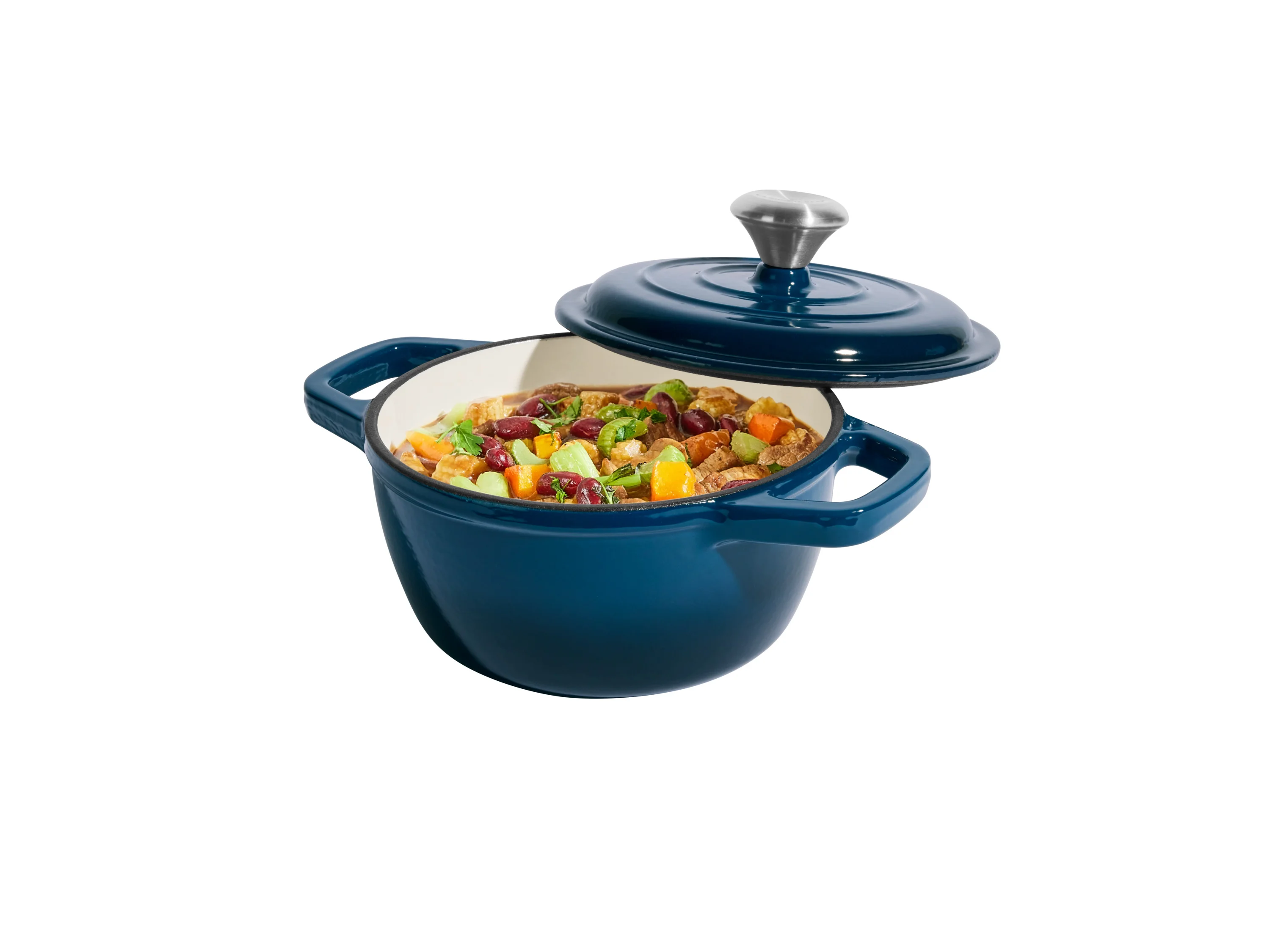 SILVERCREST® Premium-Gusseisentopf, Ø 16 cm (Dunkelblau) – Bild 3 von 4