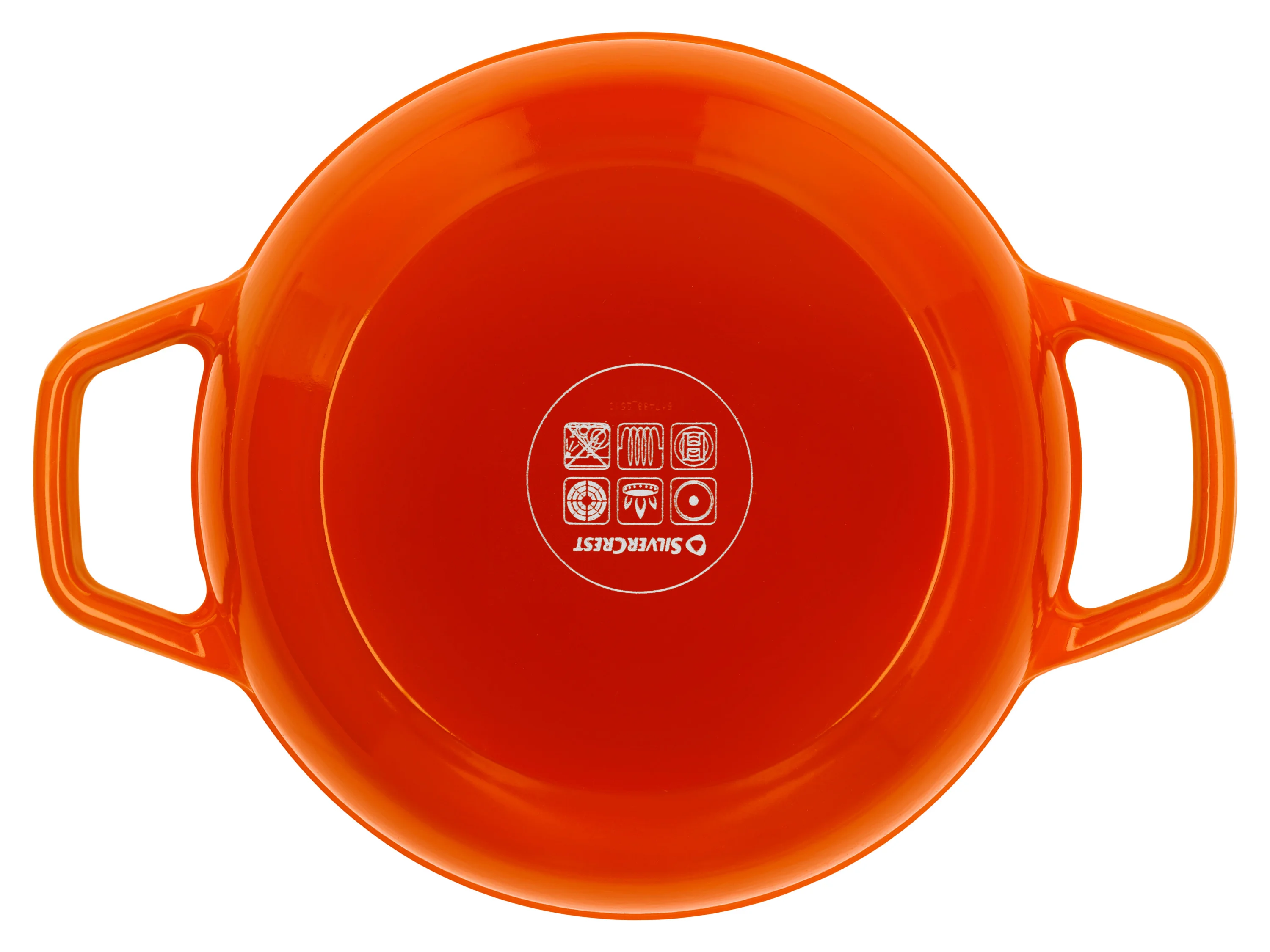 SILVERCREST® Premium-Gusseisentopf, Ø 21 cm (Orange) – Bild 3 von 4