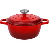 SILVERCREST® Premium-Gusseisentopf, Ø 21 cm (Rot)