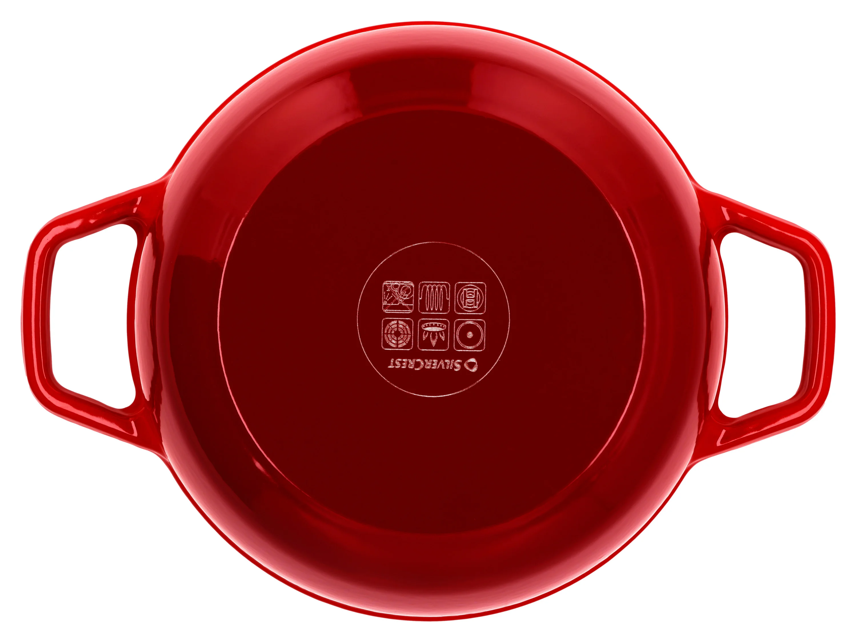 SILVERCREST® Premium-Gusseisentopf, Ø 21 cm (Rot) – Bild 3 von 4