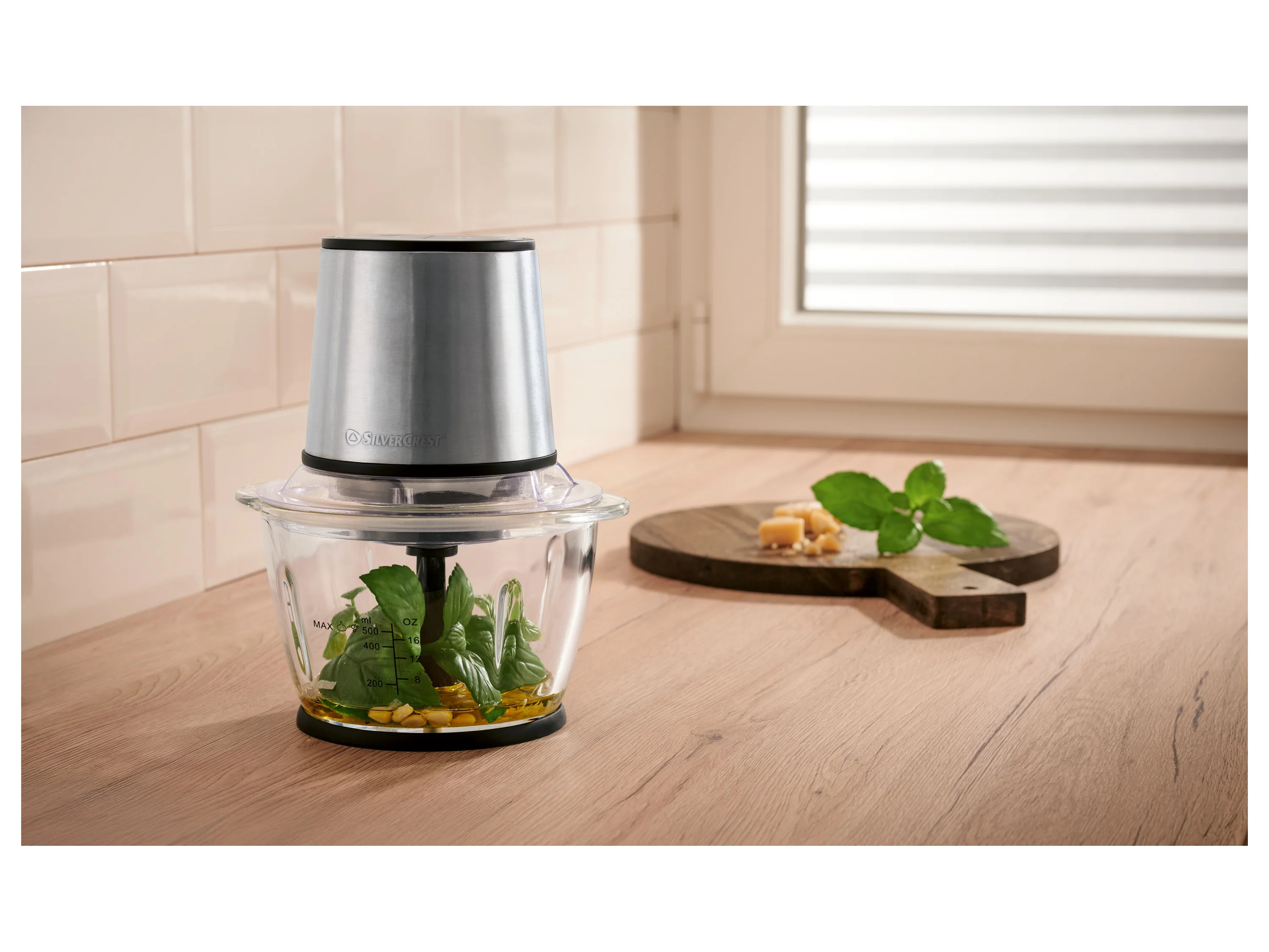 SILVERCREST® Premium-Multizerkleinerer »SMZE 500 E1« (Silber) – Bild 2 von 4