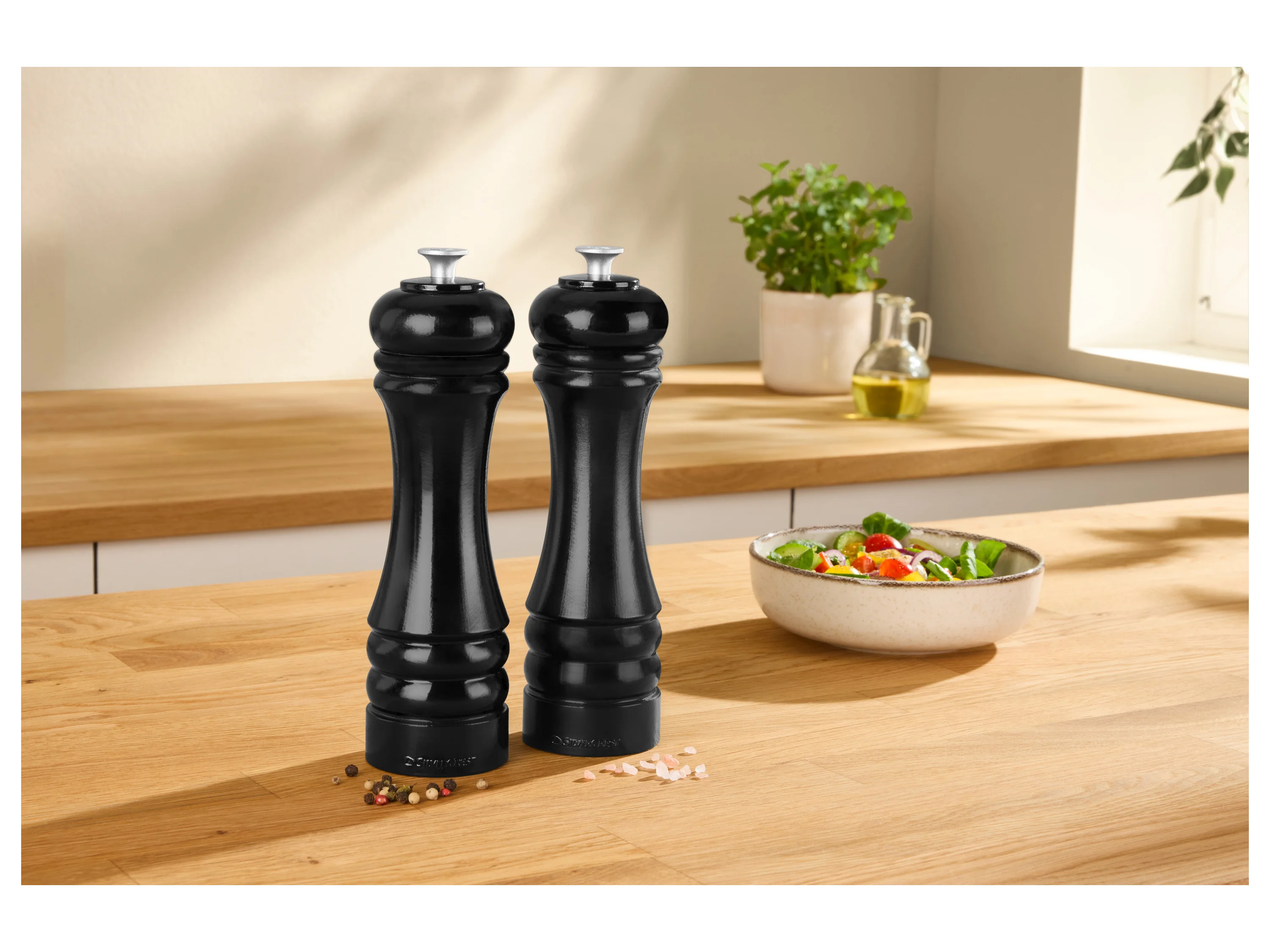 SILVERCREST® Salz- und Pfeffermühlen-Set (Schwarz) – Bild 2 von 4