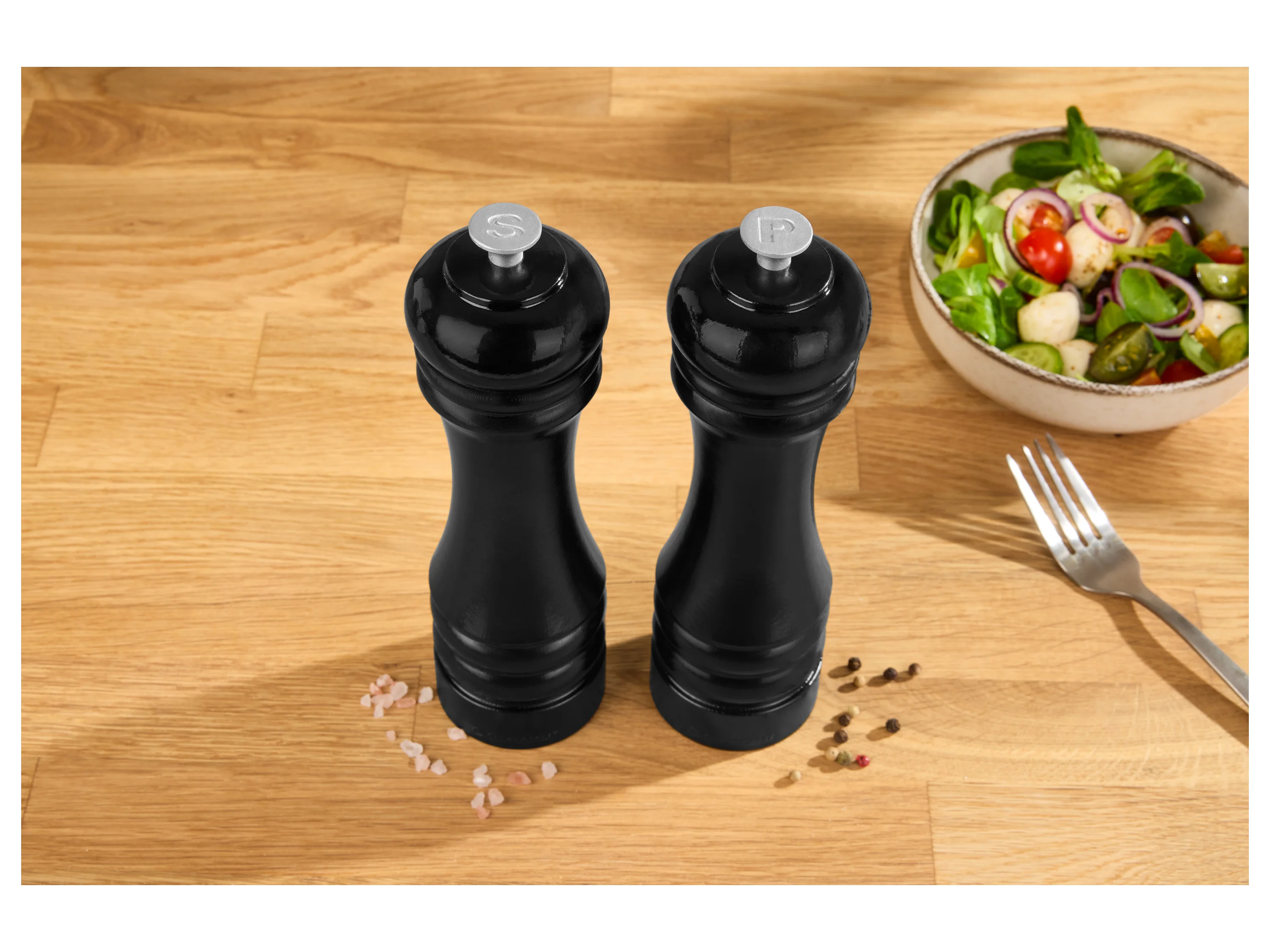 SILVERCREST® Salz- und Pfeffermühlen-Set (Schwarz) – Bild 3 von 4