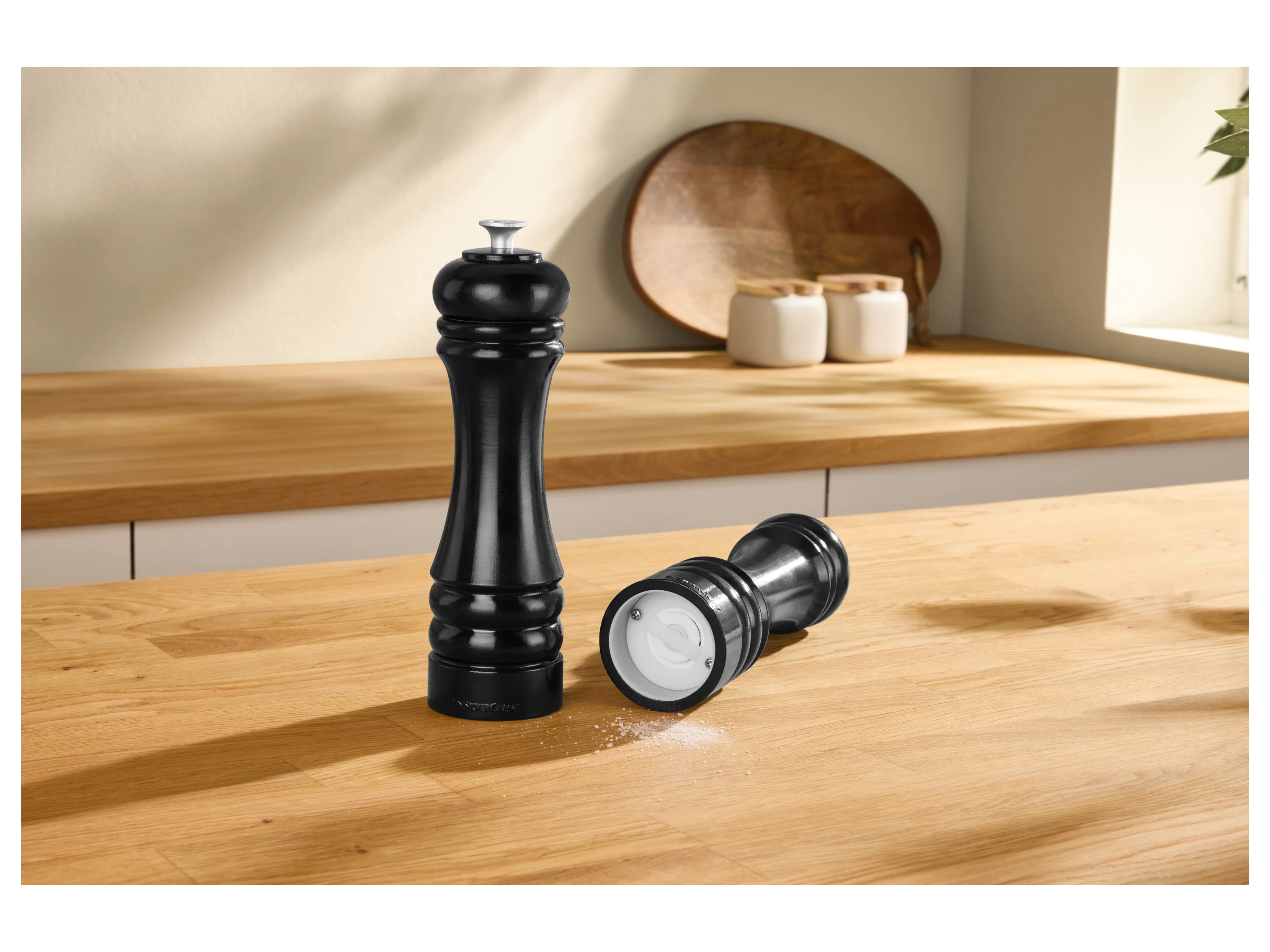 SILVERCREST® Salz- und Pfeffermühlen-Set (Schwarz) – Bild 4 von 4