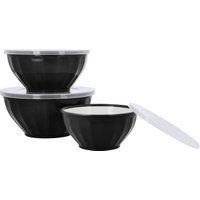 SILVERCREST® Schüsselset, 3 Stück (Schwarz)