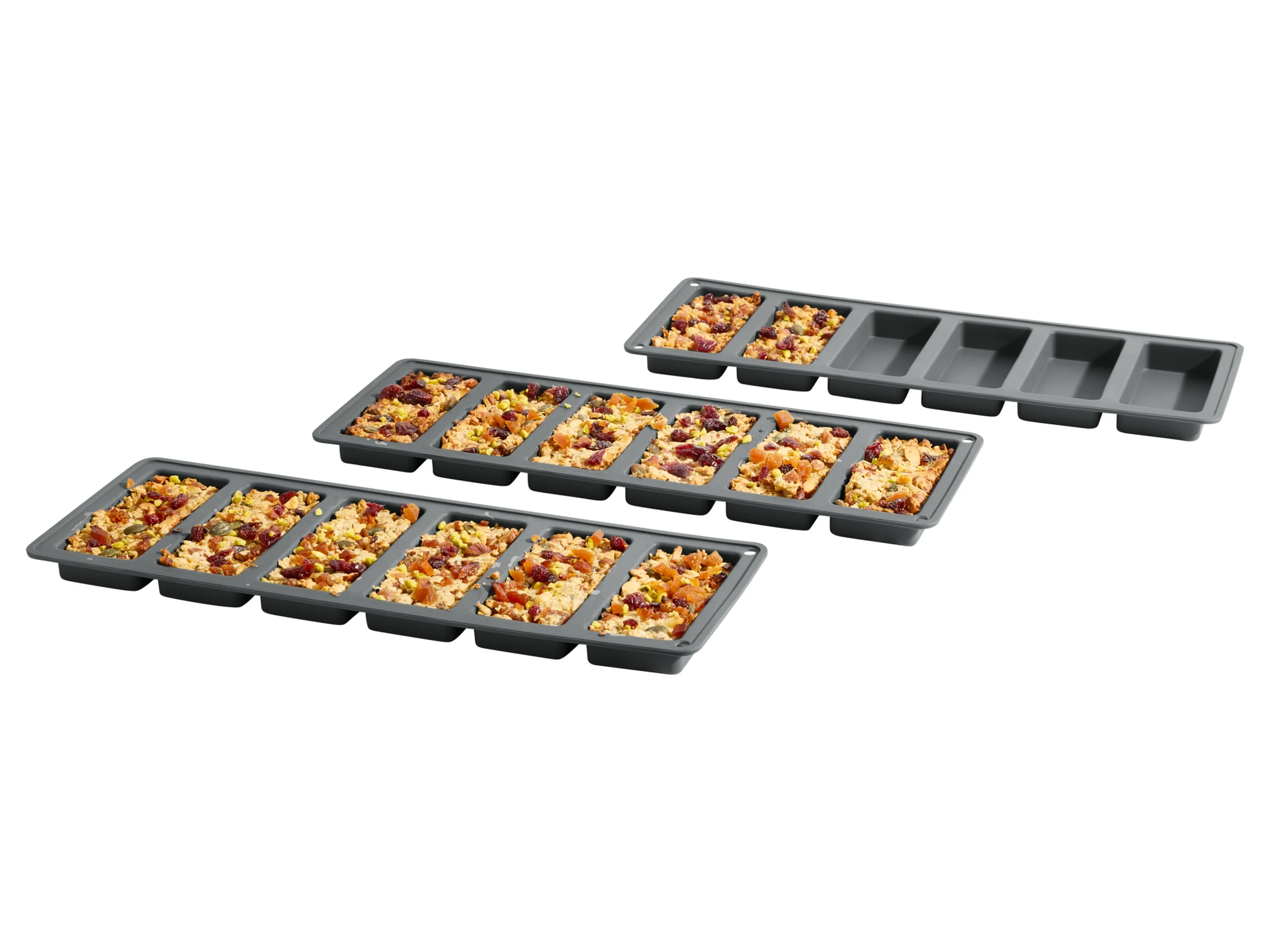 SILVERCREST® Silikon-Riegelformen-Set / Silikon-Backmatten-Set, 3- bzw. 4-teilig (Riegelbackformen 3er Set) – Bild 3 von 3