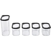 SILVERCREST® Vorratsdosen-Sets 5er (Set 2 Größen/schwarz)
