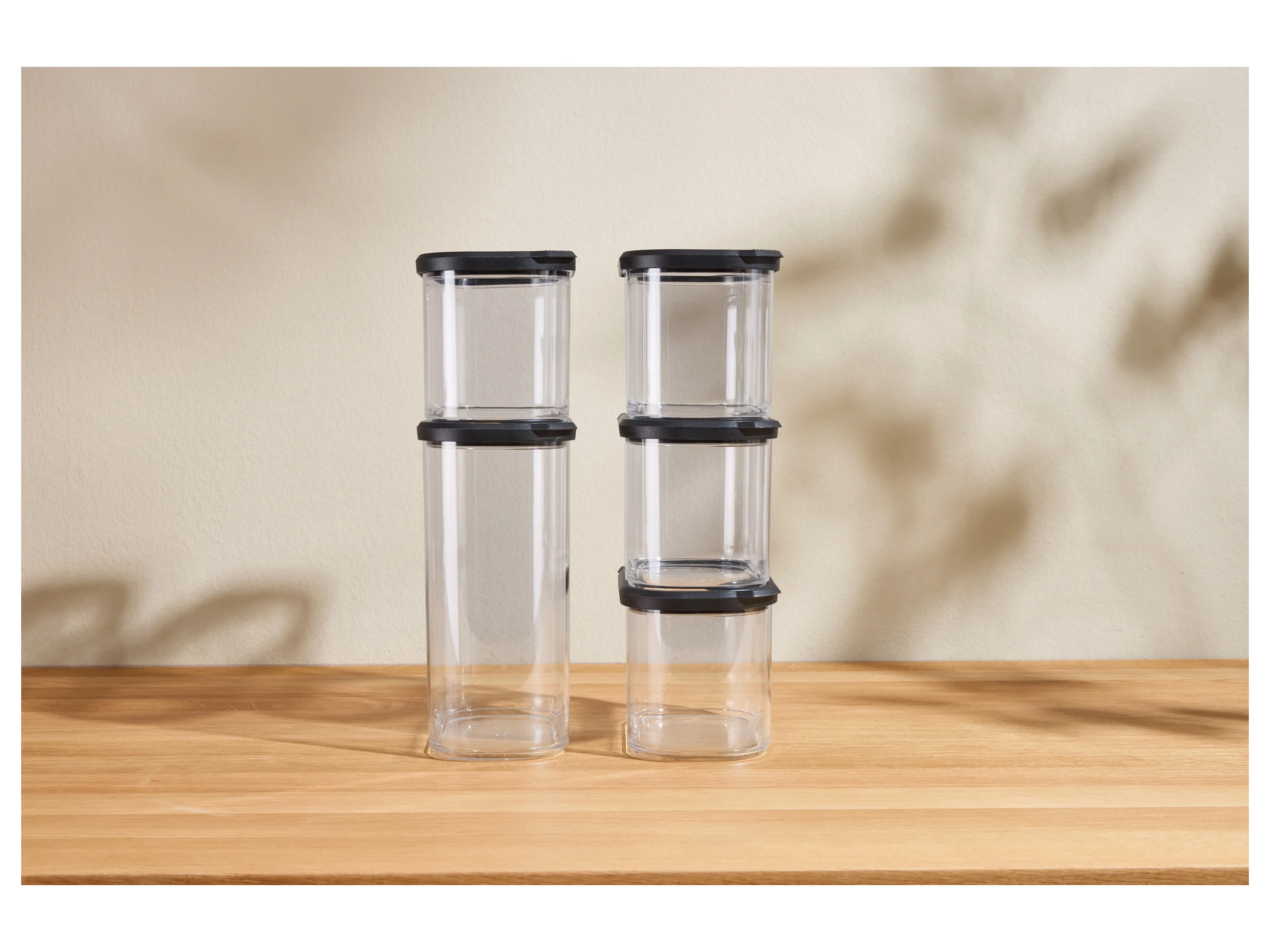 SILVERCREST® Vorratsdosen-Sets 5er (Set 2 Größen/schwarz) – Bild 4 von 4