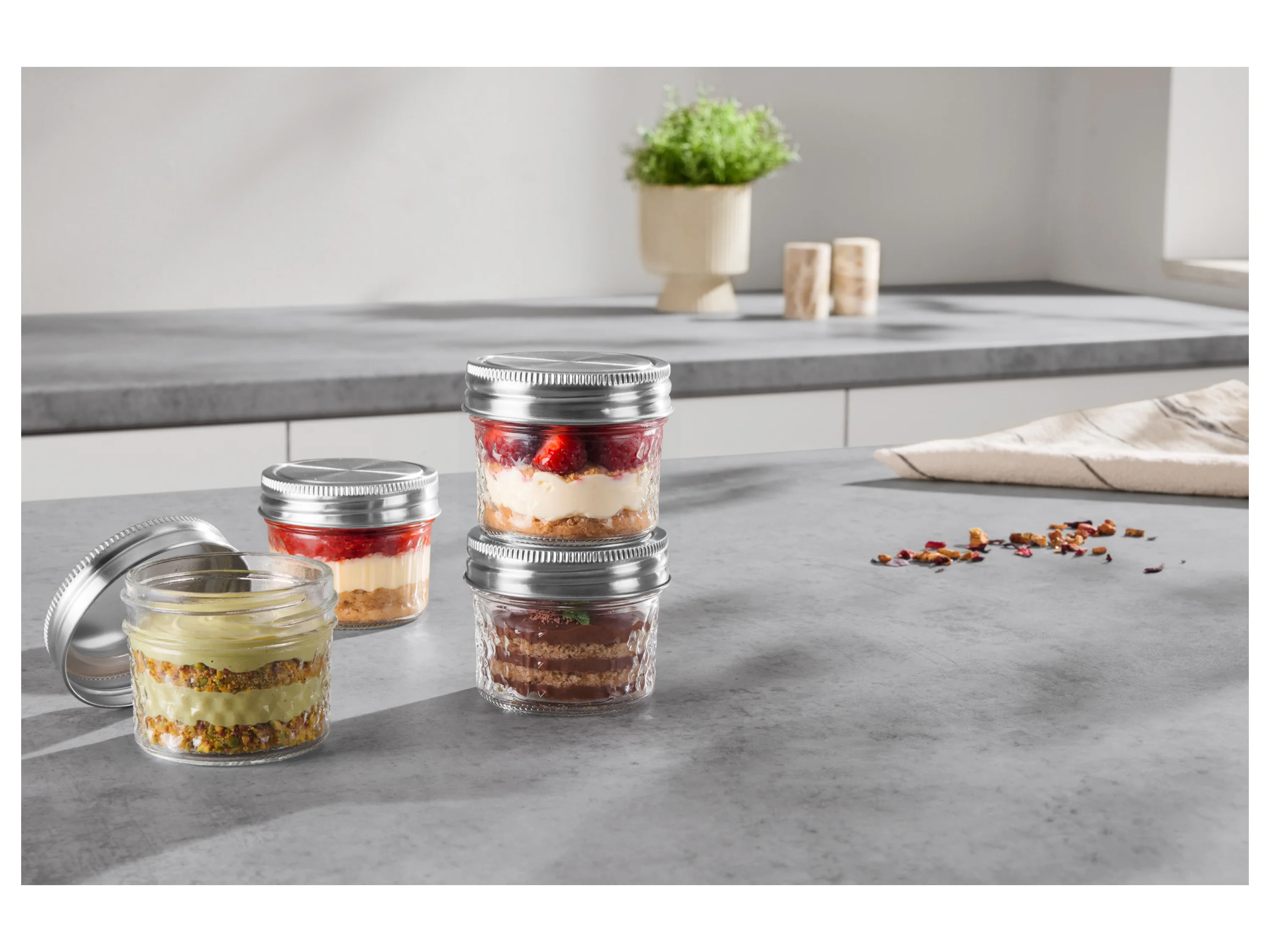 SILVERCREST® Vorratsgläser-Set (4er Set 100 ml) – Bild 4 von 4