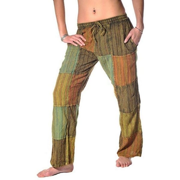 SIMANDRA Pumphose Patchwork (1-tlg) mit Bindeband