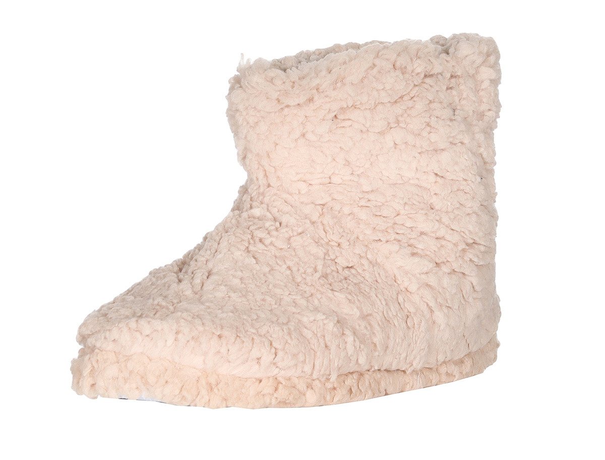 simaranda 710 rutschfeste Stiefelette mit ABS und Teddyfell Hüttenschuhe zum Schlupfen – Bild 2 von 5