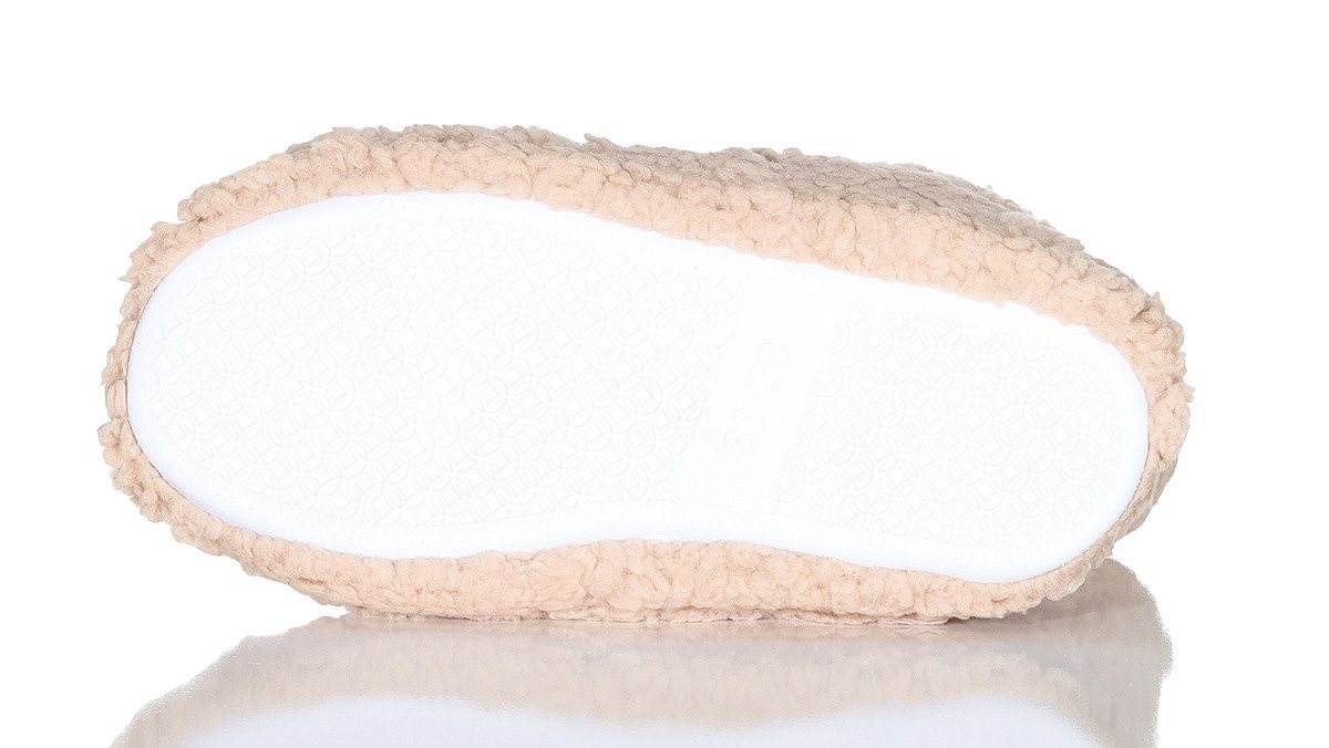 simaranda 710 rutschfeste Stiefelette mit ABS und Teddyfell Hüttenschuhe zum Schlupfen – Bild 4 von 5