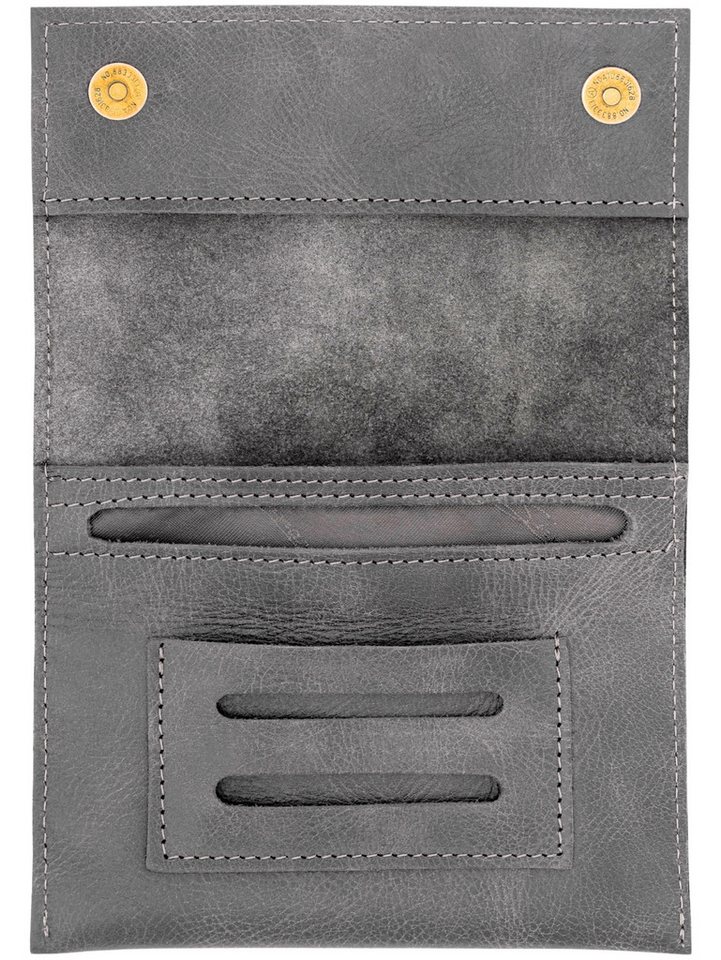 Simaru Tabakbeutel BEJA (Tabaktasche, 1-tlg., aus Echtleder, mit Paper Holder und Filterfach), Made in EU, Handmade – Bild 4 von 4