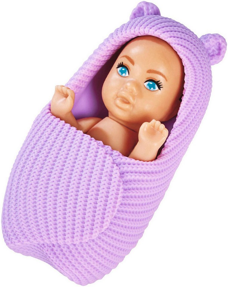 SIMBA Anziehpuppe Steffi Love, Hello Baby, mit wachsendem Bauch und Babybett – Bild 4 von 5