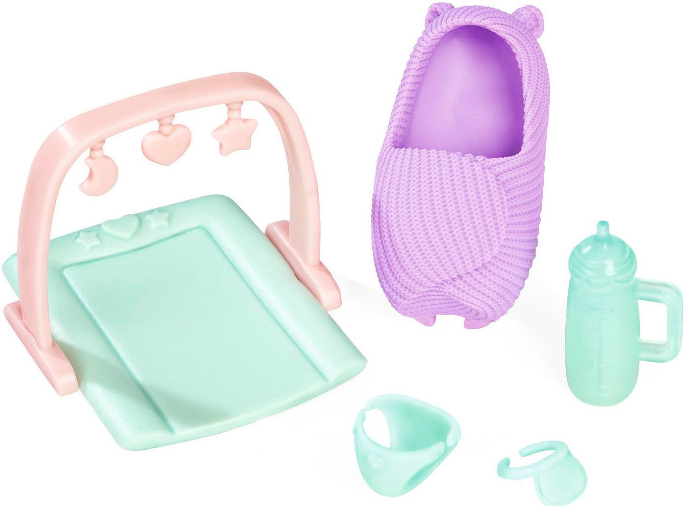 SIMBA Anziehpuppe Steffi Love, Hello Baby, mit wachsendem Bauch und Babybett – Bild 5 von 5