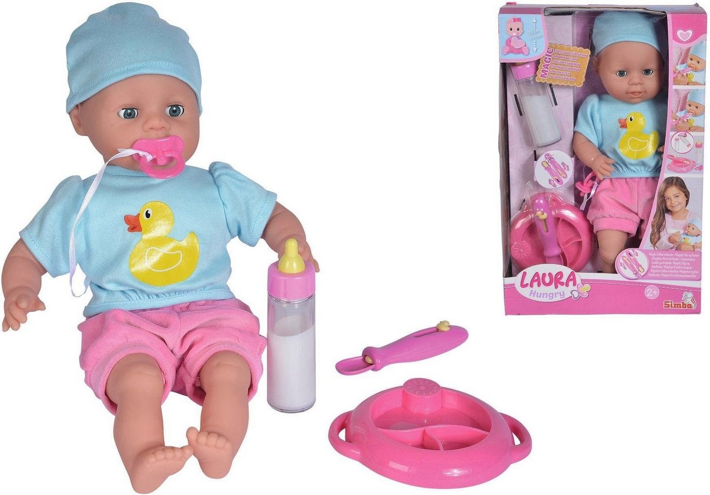 SIMBA Babypuppe My Love, Laura Hungry (4-tlg) – Bild 3 von 5
