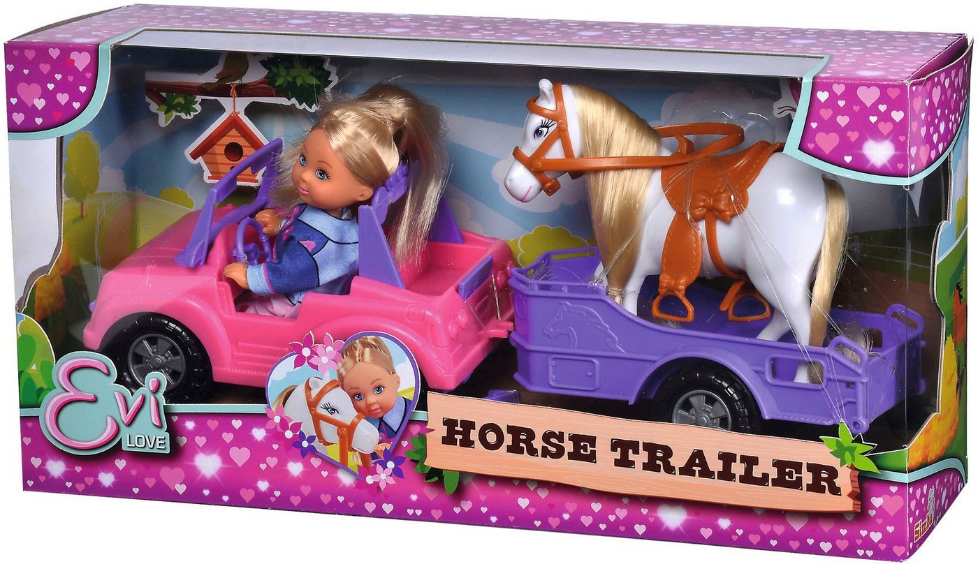SIMBA Minipuppe Evi Love Horse Trailer – Bild 4 von 4