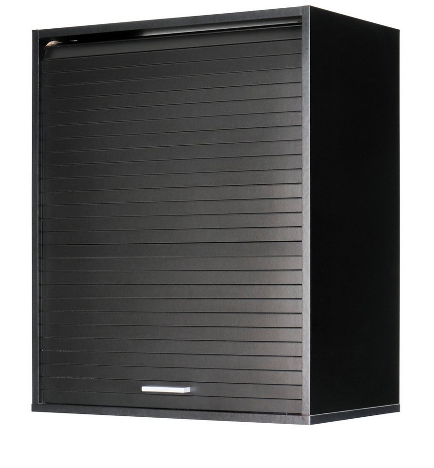 SIMMOB Rollladenschrank Küchenschrank, höhenverstellbare Böden, Schwarz, 72x60x35 cm – Bild 4 von 5
