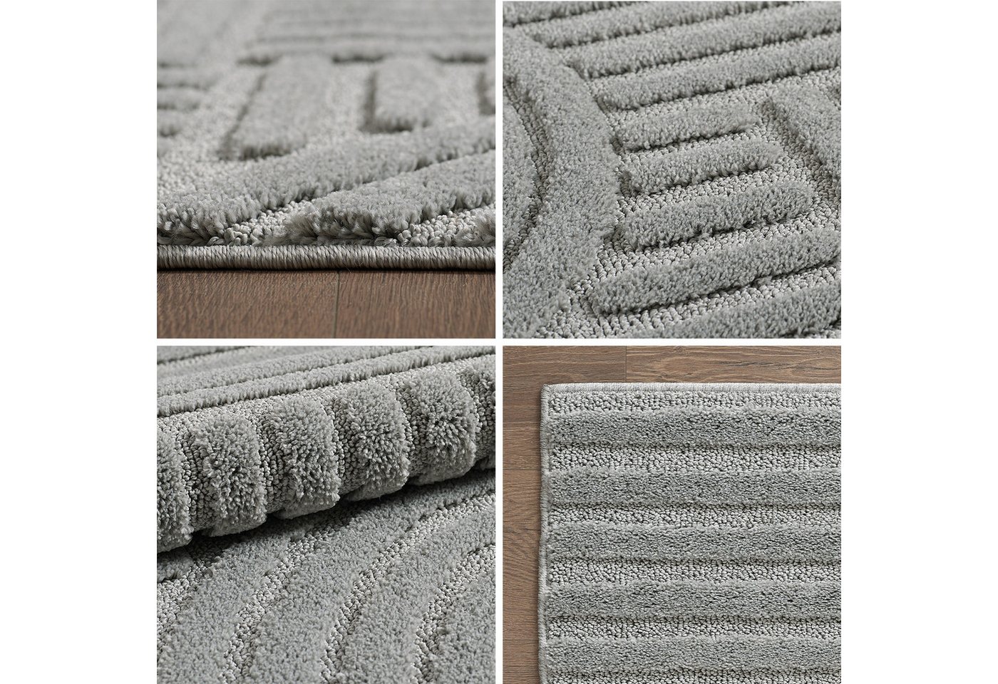 SIMPEX24 Designteppich Skandinavischer Boho, Rechteckig, Höhe: 8 mm, Teppich Wohnzimmer, Schlafzimmer, Gästezimmer – Bild 2 von 5