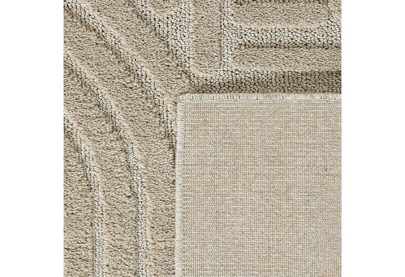 SIMPEX24 Designteppich Skandinavischer Boho, Rechteckig, Höhe: 8 mm, Teppich Wohnzimmer, Schlafzimmer, Gästezimmer – Bild 4 von 5