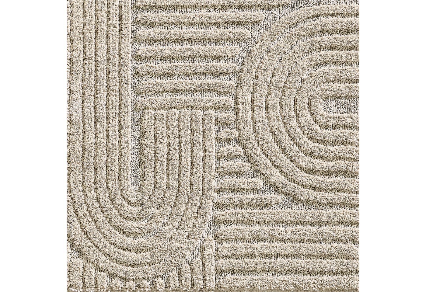 SIMPEX24 Designteppich Skandinavischer Boho, Rechteckig, Höhe: 8 mm, Teppich Wohnzimmer, Schlafzimmer, Gästezimmer – Bild 5 von 5