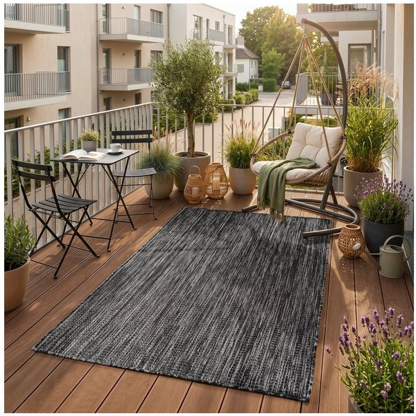 SIMPEX24 Outdoorteppich Einfarbig, Läufer, Höhe: 3 mm, Teppich Wetterfest Waschbar Balkon, Garten, Terrasse und Küchenteppich