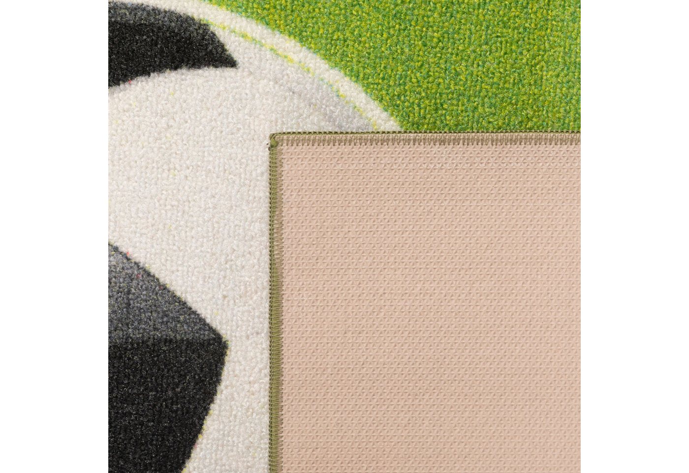 SIMPEX24 Teppich Fußballstadion, Rechteckig, Höhe: 7 mm, Kinderteppich Fußballstadion Teppich Kinderzimmer Rutschfest Waschbar – Bild 5 von 5