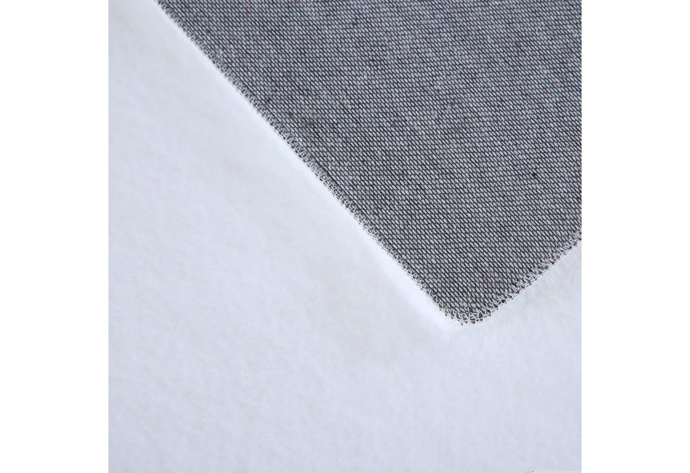 SIMPEX24 Teppich Unicolor - Einfarbig, Läufer, Höhe: 20 mm, Teppich Wohnzimmer Einfarbig Shaggy Modern Flauschiger Felloptik Weich – Bild 5 von 5