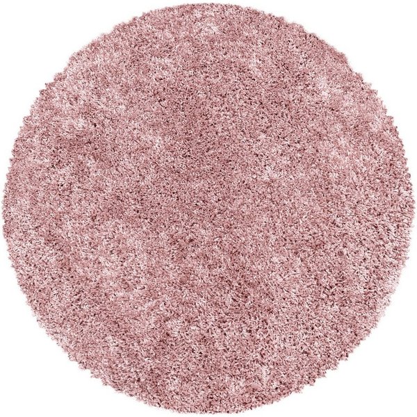 SIMPEX24 Teppich Unicolor - Einfarbig, Rund, Höhe: 30 mm, Einfarbig Shaggy Teppich Wohnzimmer Langflor Versch. Farben und Größen