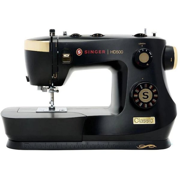 Singer Nähmaschine - HD500 Classic Black, 32 Programme, hohe Nähkraft für dickere Materialien
