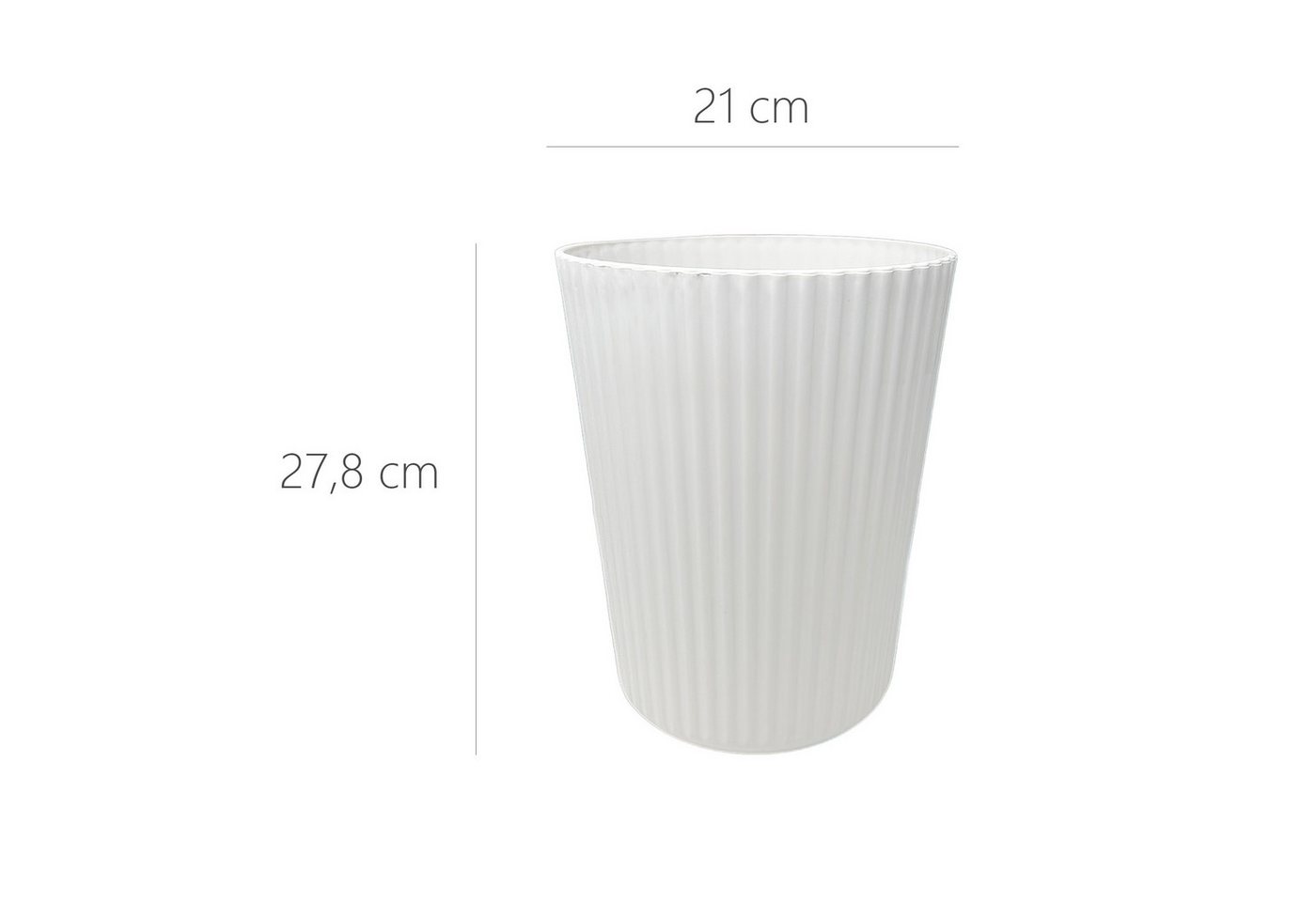 Sinoba Papierkorb ANX Mülleimer Papiereimer, aus stabilem Kunststoff ideal für Kinderzimmer Büro Höhe 27,8 cm 9L – Bild 2 von 5