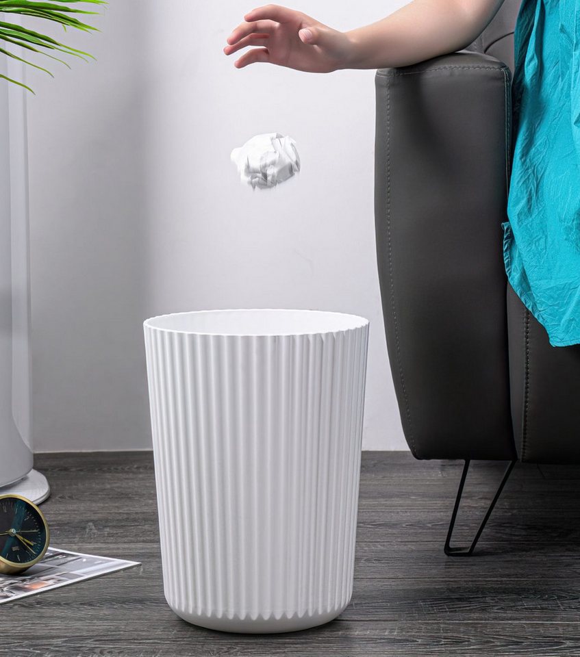 Sinoba Papierkorb ANX Mülleimer Papiereimer, aus stabilem Kunststoff ideal für Kinderzimmer Büro Höhe 27,8 cm 9L – Bild 4 von 5