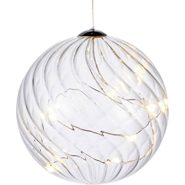 Sirius Home A/S LED Dekoobjekt Wave Ball Leuchtkugel batteriebetrieben, LED fest integriert, warmweiß